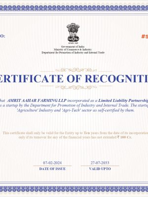 StartUp India Certificate_Amrit Aahar_page-0001